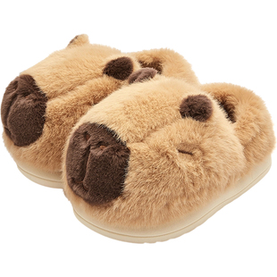 巴拉巴拉宝宝棉拖鞋男童女童室内家居鞋子冬季新款童鞋儿童包跟潮