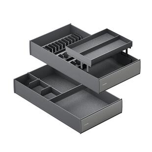 格麦云台拉篮厨房橱柜抽屉式碗篮双层内置碗碟锅篮定制收纳放碗架