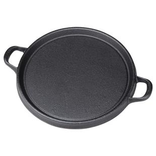 池永日本进口加厚铸铁户外烤肉盘烧烤盘煎盘牛扒铁板烧卡式炉烤盘