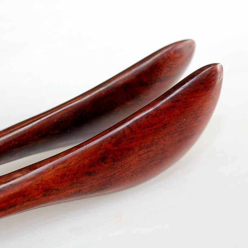 紫檀木质拨筋棒天然红木紧致提拉点穴笔面部经络棒眼部刮痧刀薄款