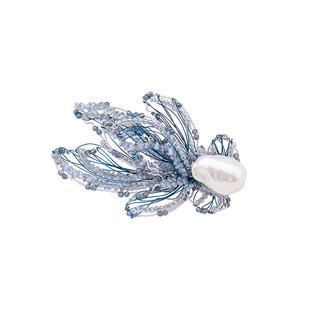 海蓝时见鲸高级感别针海洋生物鲸鱼胸针高档西装大衣配饰手工珠宝