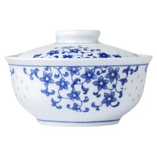 面碗带盖子汤碗大碗陶瓷圆形大号创意中式复古景德镇陶瓷青花瓷碗