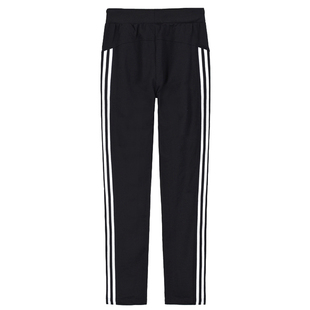 三条杠运动裤女春秋冬季加绒直筒长裤子高中初中学生纯棉休闲卫裤