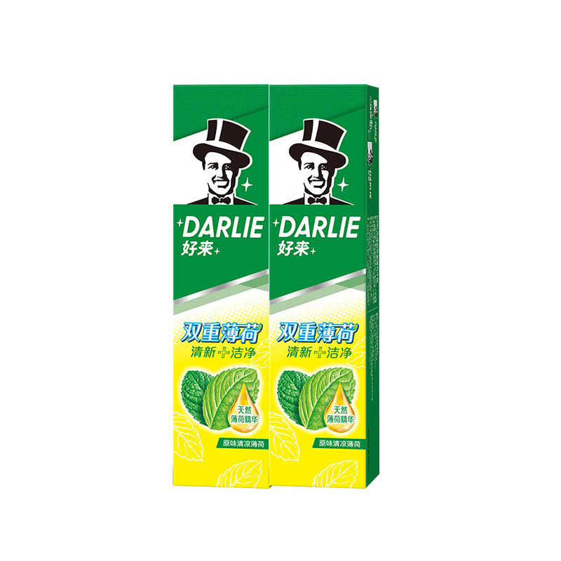 薄荷口气清新去口臭防蛀黑人牙膏