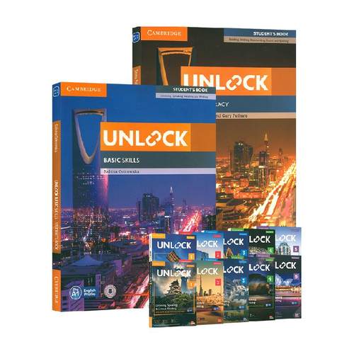 unlock教材 1 2 3 4 5 剑桥初中英语  少儿阅读写作听力口语书