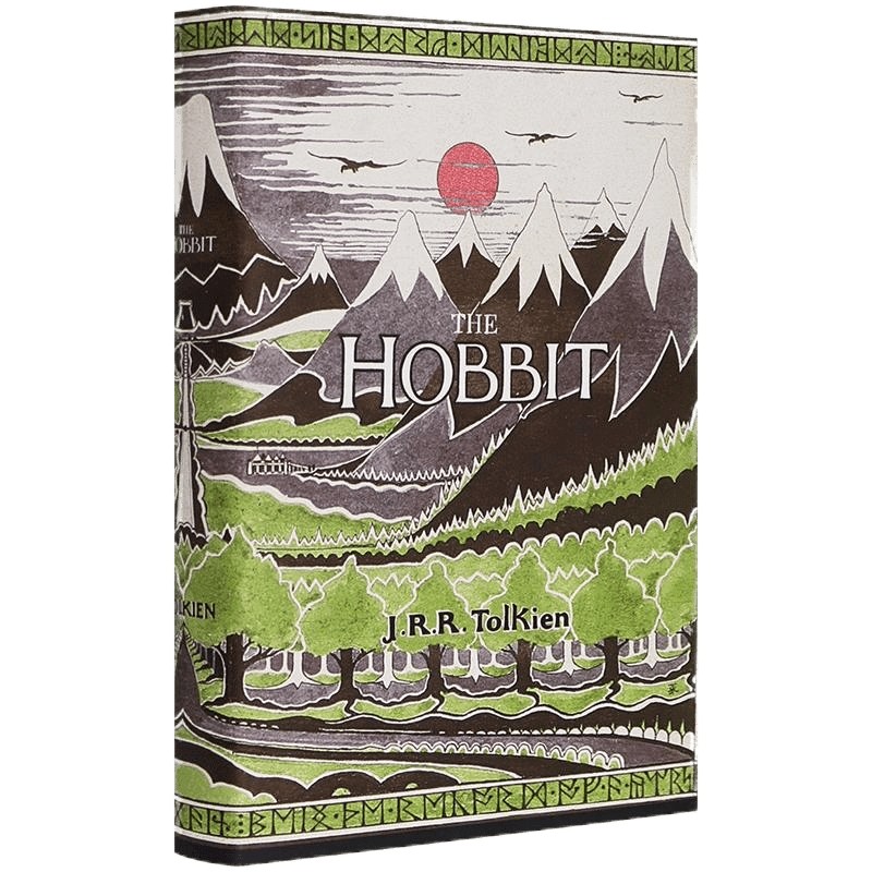 正版 霍比特人 英文原版 精装 The Hobbit 全英文版 史诗奇幻小说 托尔金手绘封面 指环王前传 进口英语书籍