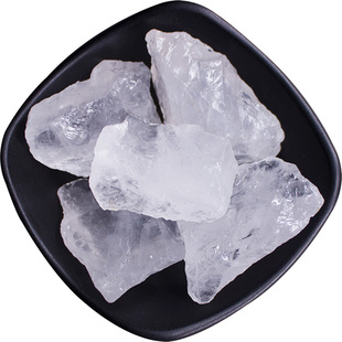 天然白水晶原石摆件矿石标本水晶消磁碗香薰扩香石水晶净化消磁石