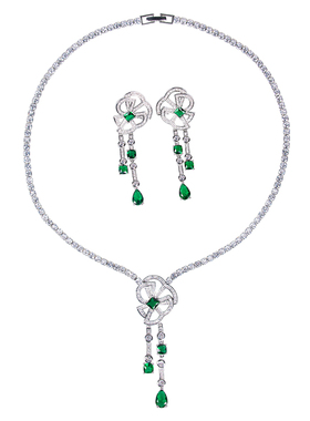 流光溢彩小清新复古宫廷风项链