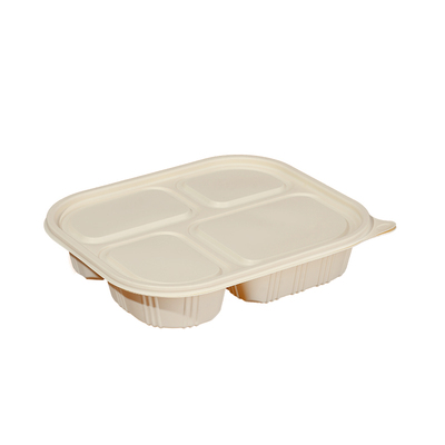 一次性可降解环保两格玉米打包盒