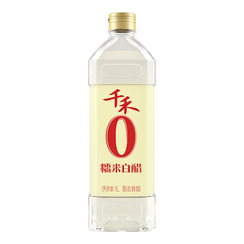 酿造食醋千禾无盐1L白醋米醋