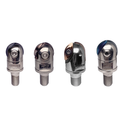 螺纹锁牙式可换铣刀头WGR/PPH/ABPF戴杰日立半圆刀片钨钢抗震刀杆