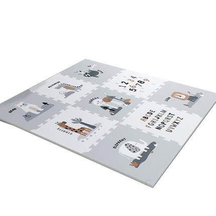 贝易IXPE拼接爬爬地垫婴儿童加厚家用无甲醛早教防摔PU覆膜爬行垫