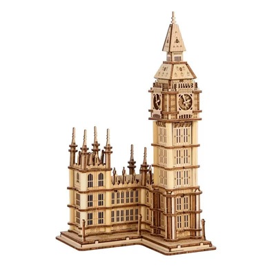 欧式建筑大本钟3d立体木制拼装