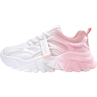 达芙妮女鞋老爹鞋2025爆款女款夏季软底运动休闲鞋增高厚底鞋子女