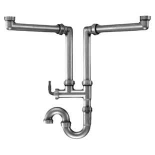 FRANKE弗兰卡厨房水槽配件存水弯排水管下水管软管落水单槽双槽