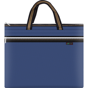 公文袋手提文件袋定制拉链文件包大容量A4双层防水办公商务印logo