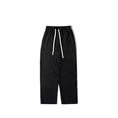 垂感美式复古长裤松紧腰