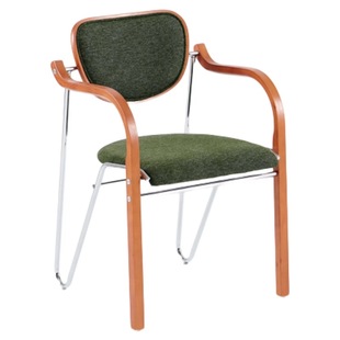 中古包豪斯餐椅家用靠背实木小户型叠放复古休闲扶手书桌接待椅子