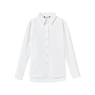 朗姿白色内搭衬衣复古2025年春季新款气质法式高级感长袖女士衬衫