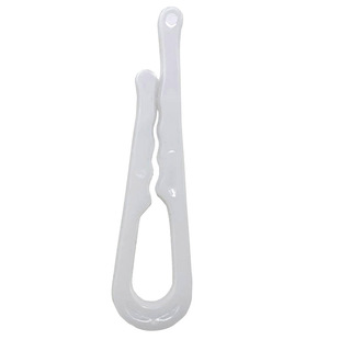 现货衬衣夹衬衫夹透明白色 塑料夹衬齿轮纸片夹勾JK裙防皱塑料夹