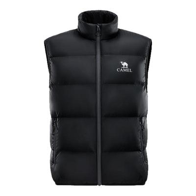 骆驼男装羽绒马甲男款内胆加厚背心冬季立领外套中年爸爸外穿新款