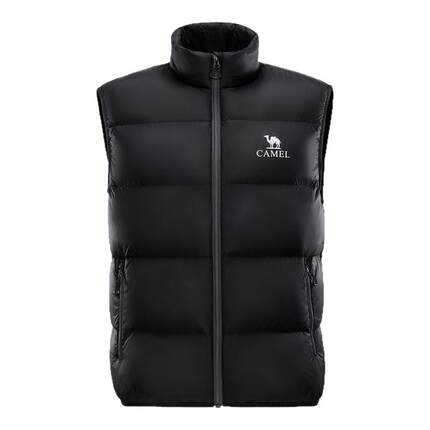 骆驼男装羽绒马甲男款内胆加厚背