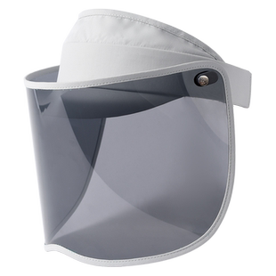 卡蒙骑电动车遮全脸全防护空顶防晒帽防风防紫外线骑行面罩吹不翻