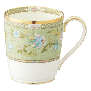 日本Noritake则武吉野樱花骨瓷马克杯285ml茶杯咖啡杯Yoshino进口