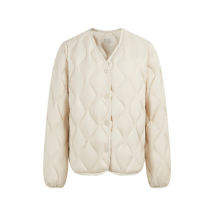 波司登轻薄羽绒服女秋冬新品时尚薄款V领格保暖防寒舒适百搭显瘦