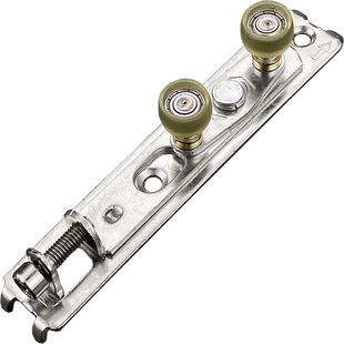 铝合金推拉门上轨道滑轮卫生间玻璃移门顶上部防摇摆定位轮子配件