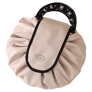 化妆包女大容量懒人便携式外出抽绳轻奢防水化妆品收纳旅行洗漱包