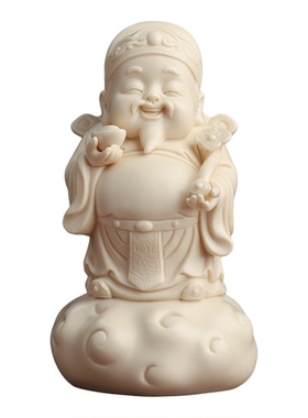 新中式陶瓷财神爷办公室招财摆件