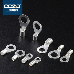 OT16 8冷压裸端子接线耳O型圆形铜鼻子接线压接端子鼻连接器100只