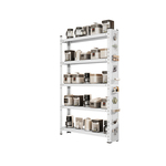 20cm窄书架洞洞板夹缝货架多层窄款置物架钢制门后窄架家用收纳架