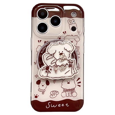 SHERRY线条面包狗狗磁吸手机壳