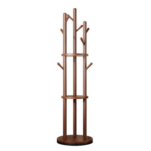 旋转实木挂衣架落地式卧室衣帽架室内房间立式不占空间门后置物架