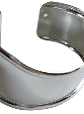 开口宽边几何波浪异形手镯女