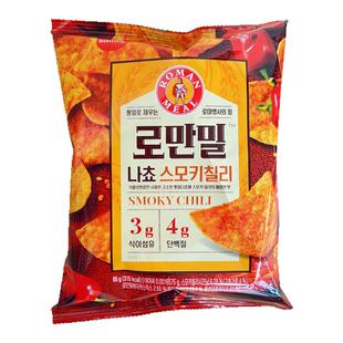 韩国进口零食三立samlip烟熏辣椒味玉米片休闲小吃原味玉米片65g