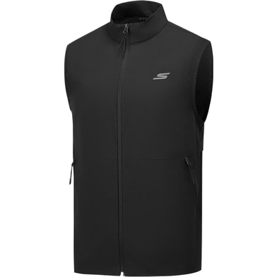 SKECHERS斯凯奇男子运动休闲单马甲P325M030-0018