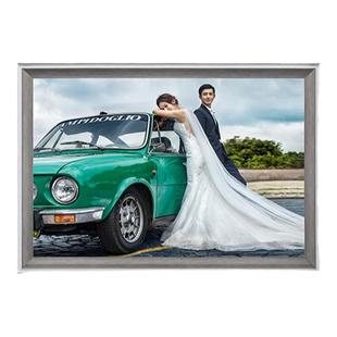 简约婚纱照放大相框挂墙结婚照摆台影楼洗照片加相框36寸48寸卧室