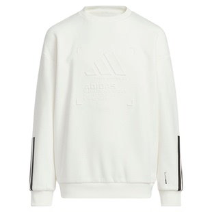 男大童透湿保暖加绒休闲卫衣新款adidas阿迪达斯官方轻运动KB5096