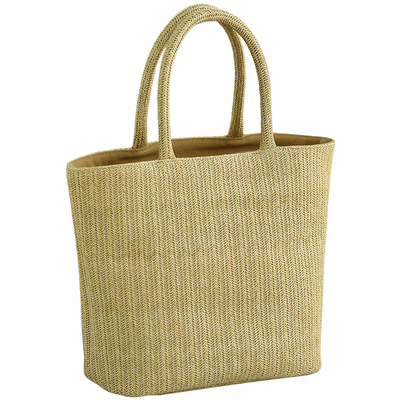 编织海边沙滩草编包布奏手提包