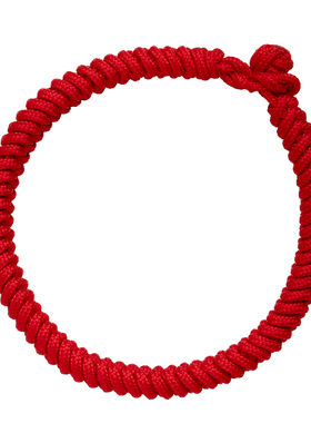 本命年红绳手链女金刚结红色手绳男古法手工编织绳子素圈新年配饰