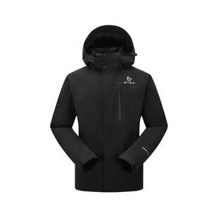 美特斯邦威秋冬新款户外徒步登山服三防三合一羽绒内胆冲锋衣男