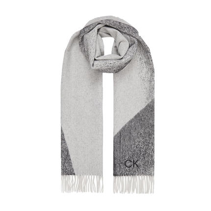 【自营】CALVIN KLEIN/凯文克莱女士羊毛混纺流苏围巾 K60K609938