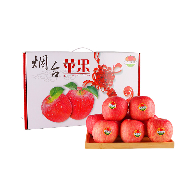 山东烟台红富士苹果当季整箱一级