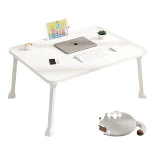 床上小桌子飘窗折叠桌学生床头宿舍书桌笔记本电脑支架办公桌懒人卧室坐地飘窗学习可移动小桌板上铺桌小桌板