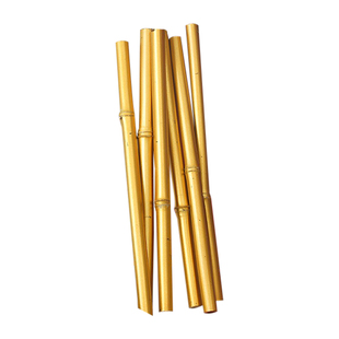 金色竹子年宵花搭配材料原色木竹高级福桶装饰配件花艺竹子DIY