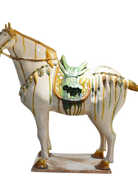 洛邑三彩仿古风别墅收藏装饰品