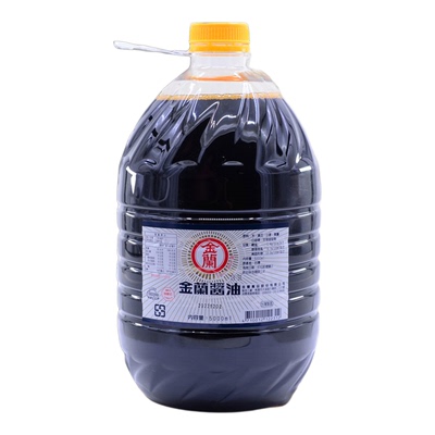 台湾原装进口包邮金兰纯酿造酱油5L大豆生抽蘸炒卤肉无添加防腐剂